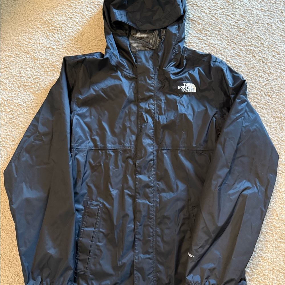 Boys Large 14/16 The North Face Black Raincoat